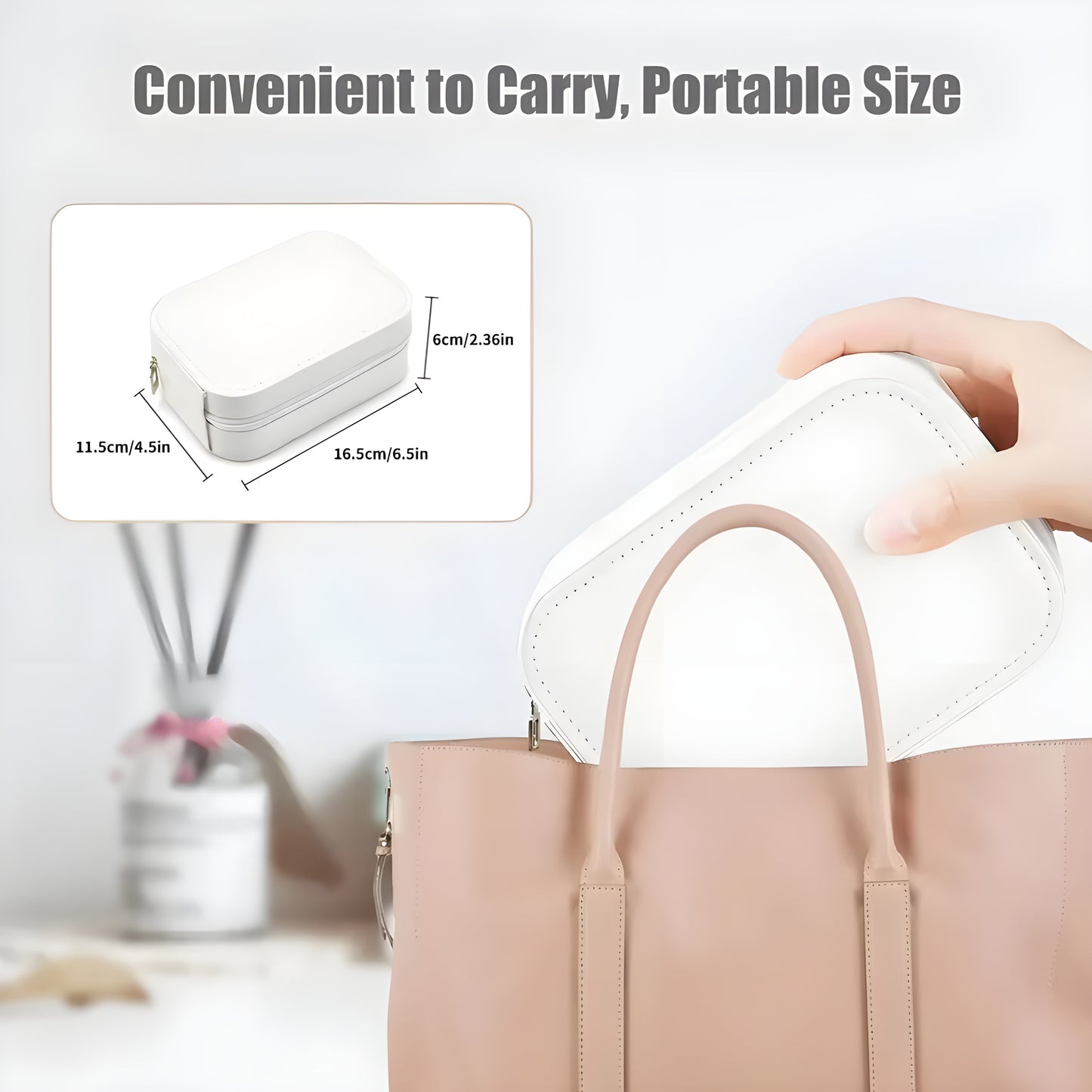 Glamouré™ Portable Makeup Bag with LED Mirror